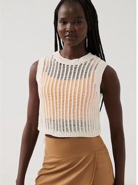 OFFLINE by Aerie Crochet Sweater Tank Top